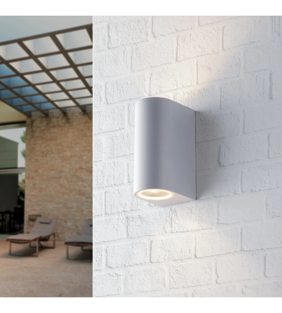 APPLIQUE "ONE" PER ESTERNO BIEMISSIONE LUMINOSA BIANCO, 35W